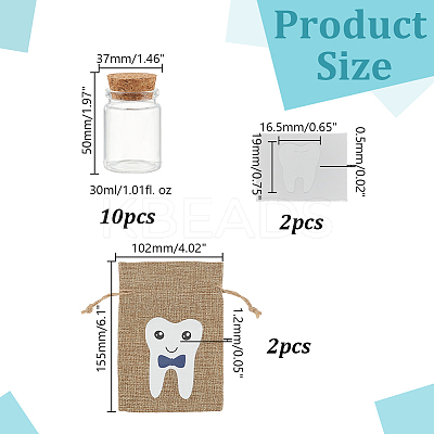 2Pcs Column Glass Bottle CON-AR0001-17A-1