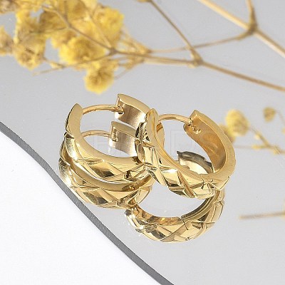 304 Stainless Steel Hoop Earrings for Women EJEW-C096-56G-1