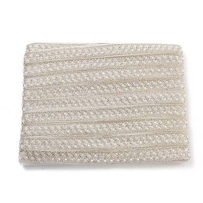 Polyester Flower Lace Trims OCOR-A007-30-1