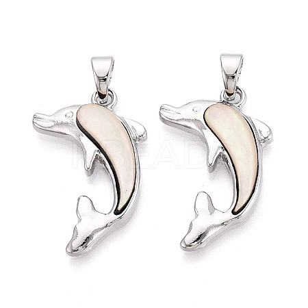 Alloy and Dyed Natural Paua Shell Pendants PALLOY-T093-07A-1