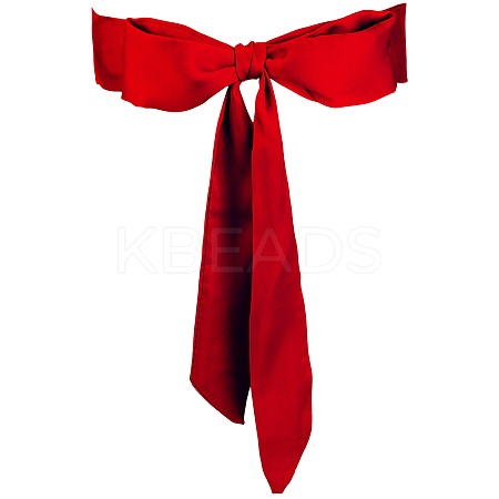 Long Polyester Silk Scarf for Women Girls AJEW-WH20042-34-1