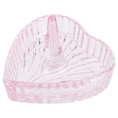 Heart Glass Jewelry Plates for Necklace ODIS-WH20002-05B-1