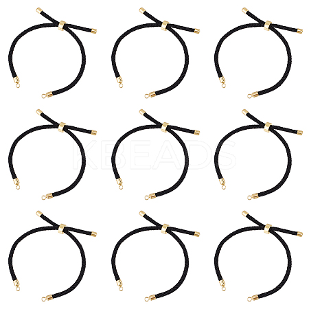10Pcs Twisted Nylon Cord Slider Bracelet Making MAK-UN0001-54A-1
