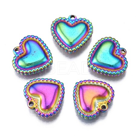 Ion Plating(IP) 304 Stainless Steel Charms STAS-S119-088-1