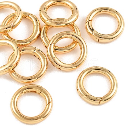 SHEGRACE Brass Spring Gate Rings XGR0009G-10G-1