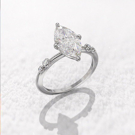 Brass Pave Cubic Zirconia Finger Rings FS-WG1A7FF-05-1