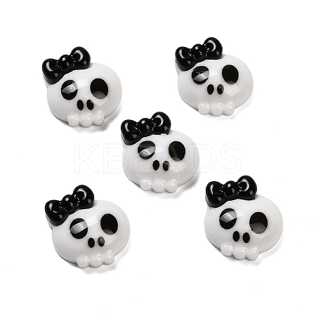 Halloween Opaque Resin Cabochons LS-CRES-I045-01G-02-1