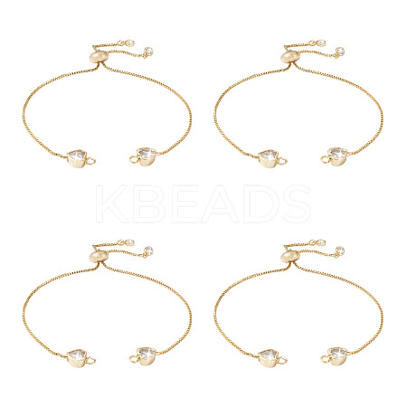 Rack Plating Adjustable Brass Slider Bracelets YS-TAC0001-13G-1
