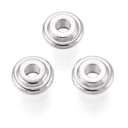 Brass Spacer Beads KK-T075-59P-1