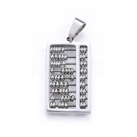 Tarnish Resistant 304 Stainless Steel Pendants STAS-O108-65P-1