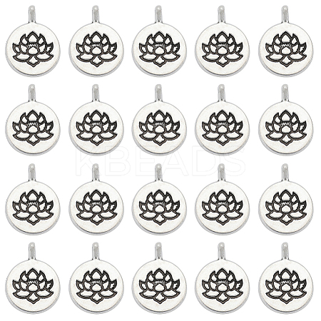 SUNNYCLUE 50Pcs Tibetan Style Alloy Pendants FIND-SC0005-64-1