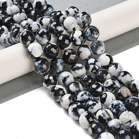Natural Fire Crackle Agate Beads Strands G-M437-A01-01K-1