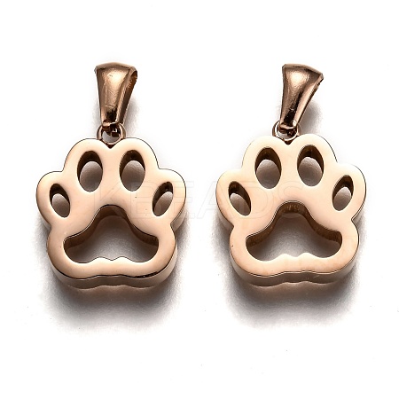 Ion Plating(IP) 304 Stainless Steel Pendants STAS-F253-11RG-1