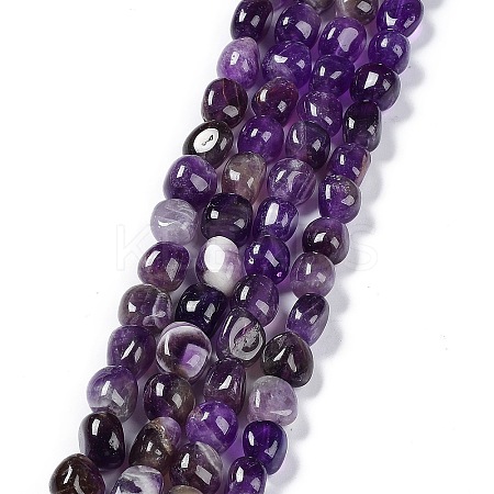 Natural Amethyst Beads Strands G-C038-02Q-1