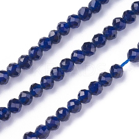 Faceted Glass Beads Strands G-F619-09A-3mm-1