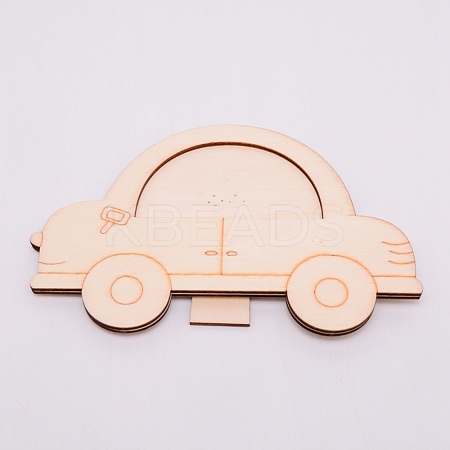 Unfinished Natural Wood Photo Frames WOOD-WH0104-96-1