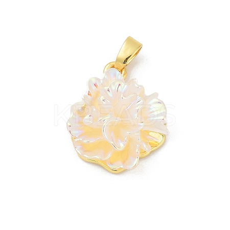 UV Plating Brass Pendants KK-R213-15G-06-1
