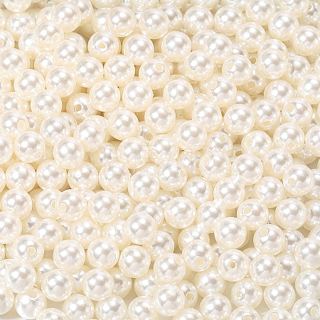 Imitation Pearl Acrylic Beads PEAR-LT0001-02C-1