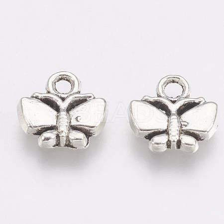 Tibetan Style Alloy Charms TIBE-T011-187AS-FF-1