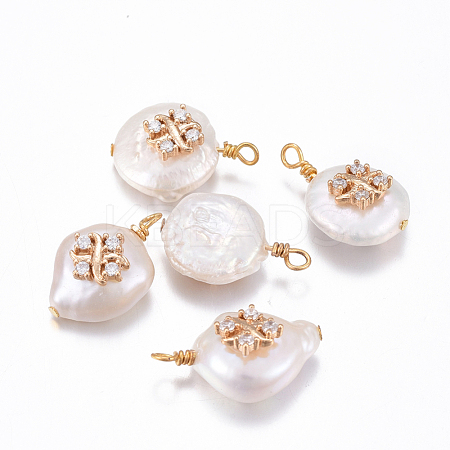 Natural Cultured Freshwater Pearl Pendants PEAR-L027-59A-1