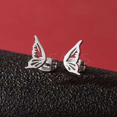 Stainless Steel Small Animal Stud Earrings for Women PW-WG87B69-14-1