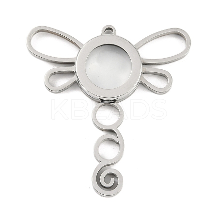 304 Stainless Stee Locket Big Pendants STAS-S132-13P-02-1