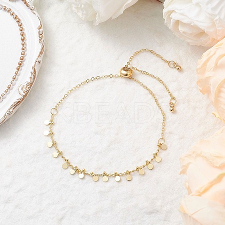Handmade Brass Curb Chains & Cable Chains Slider Bracelets BJEW-JB11812-01-1