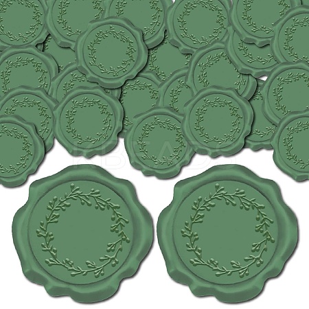 100Pcs Adhesive Wax Seal Stickers DIY-CP0010-70C-1