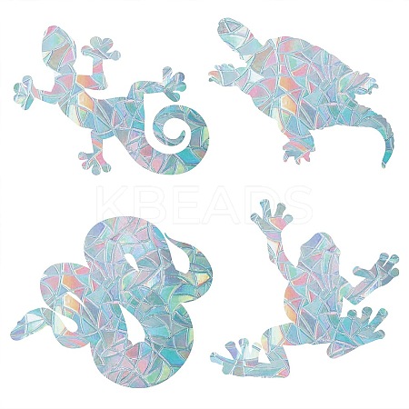 Waterproof PVC Colored Laser Stained Window Film Adhesive Stickers DIY-WH0256-032-1