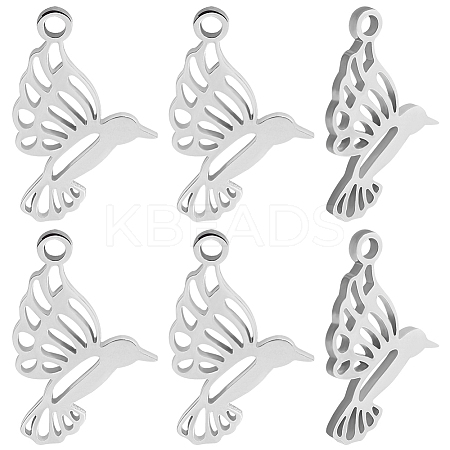 20Pcs 201 Stainless Steel Pendants STAS-BBC0005-60-1