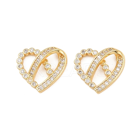 Brass Micro Pave Cubic Zirconia Pendants KK-I475-05G-03-1