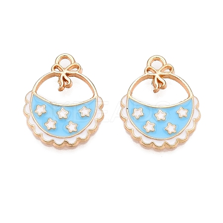 Rack Plating Alloy Enamel Pendants LS-ENAM-N056-385KCG-02-1