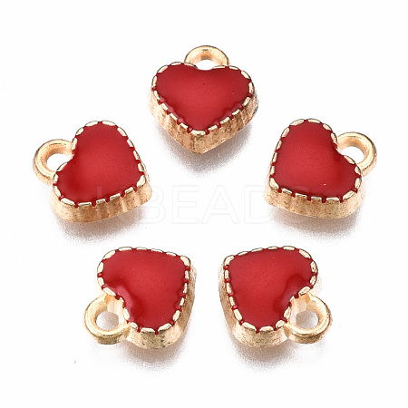 Alloy Enamel Charms ENAM-S121-164C-RS-1