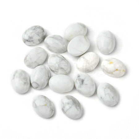 Natural Howlite Cabochons G-A094-01B-60-1