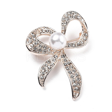 Alloy Rhinestone Brooch for Backpack Clothes JEWB-P046-05C-G-1