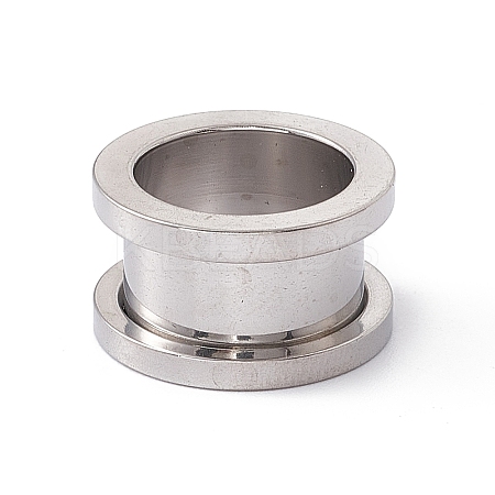 Non-Tarnish 304 Stainless Steel Ear Plugs Gauges EJEW-G317-01K-P-1