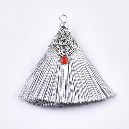 Polyester Tassel Pendant Decorations FIND-T036-01D-1