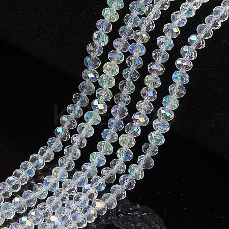 Electroplate Glass Beads Strands EGLA-A044-T3mm-L19-1