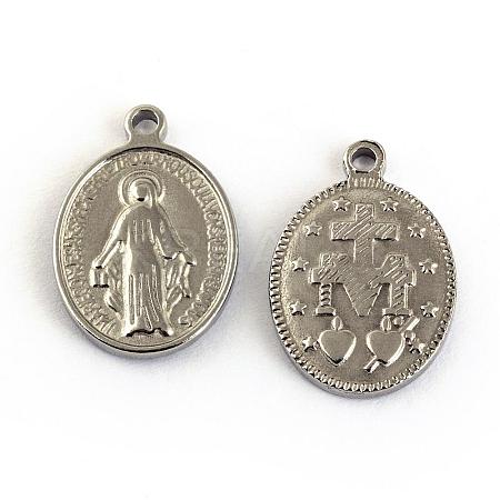 Non-Tarnish 304 Stainless Steel Pendants STAS-S047-054-1
