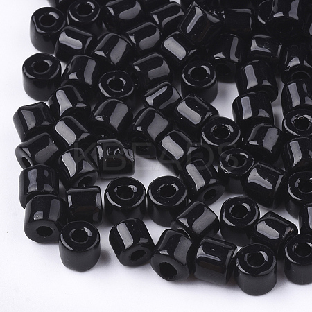 Opaque Glass Bugle Beads SEED-S023-02F-1