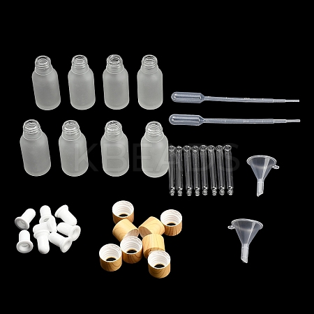 8Pcs Glass Dropper Bottles MRMJ-XCP0001-73-1