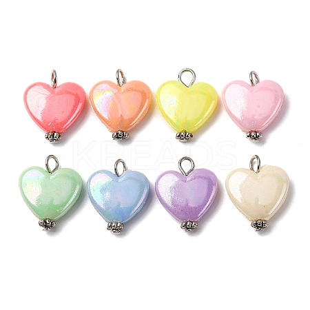 Opaque Acrylic Pendants PALLOY-JF04421-02-1