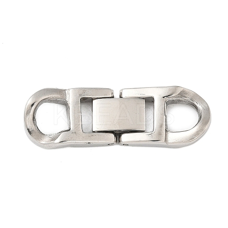 304 Stainless Steel Fold Over Clasps STAS-S185-14P-A-1