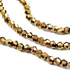 Transparent Electroplate Glass Beads Strands EGLA-A039-T3mm-UA11-3