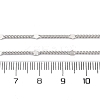 Brass Curb Chains Necklaces for Women NJEW-D302-09P-3