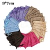 30Pcs 6 Colors Rectangle Polyester Imitation Burlap Packing Pouches Drawstring Bags ABAG-YW0001-09A-1