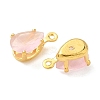 Brass Micro Pave Cubic Zirconia Charms KK-S336-02G-C-2