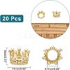 20Pcs Brass Micro Pave Clear Cubic Zirconia European Beads FIND-FH0004-04-2