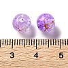 Transparent Crackle Acrylic Beads DACR-D300-01G-8mm-3