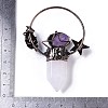 Natural Quartz Crystal Faceted Pointed Bullet Big Pendants G-B073-01R-03-3